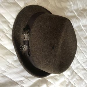 Kate Landry brown wool fedora